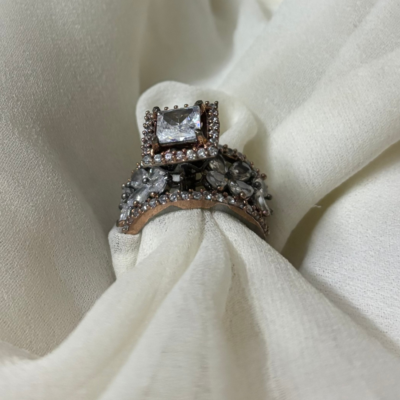 Cz crown ring