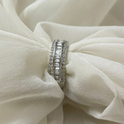 Cubic Zirconia band ring