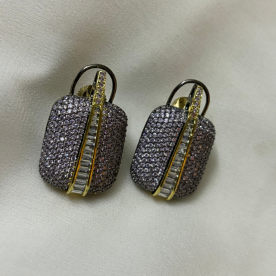 Designer Micro-setting Cubic Zirconia stud