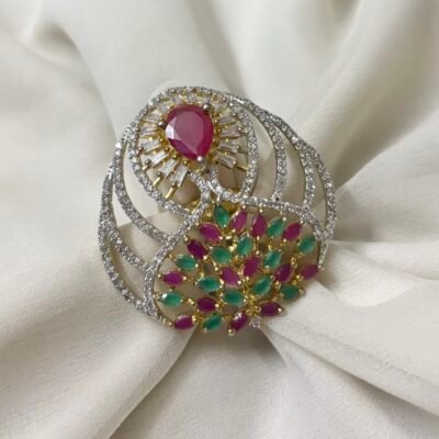 Adjustable cocktail ring