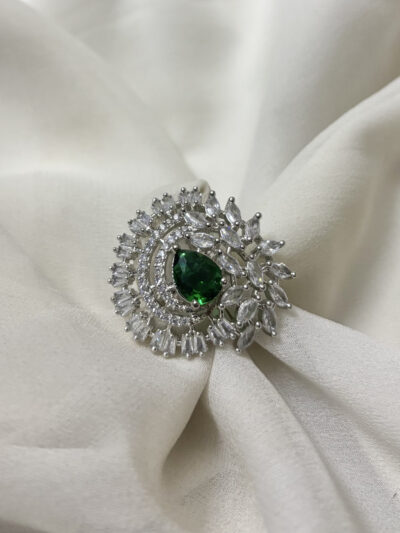 American diamond cocktail ring