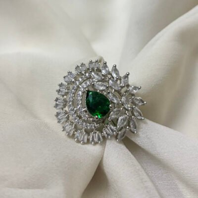 American diamond cocktail ring