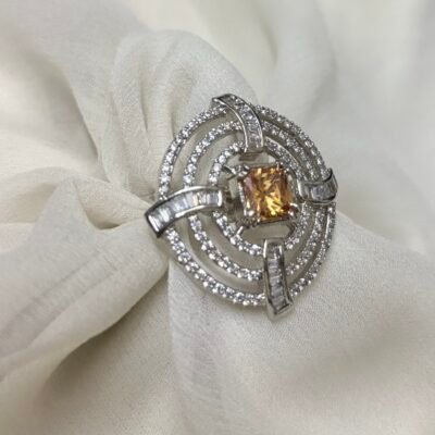 American diamond cocktail ring