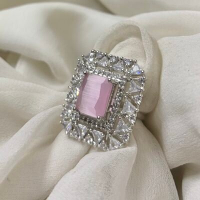 American diamond cz cocktail ring