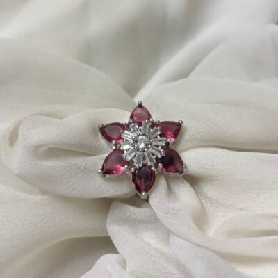 Party wear american diamond ring