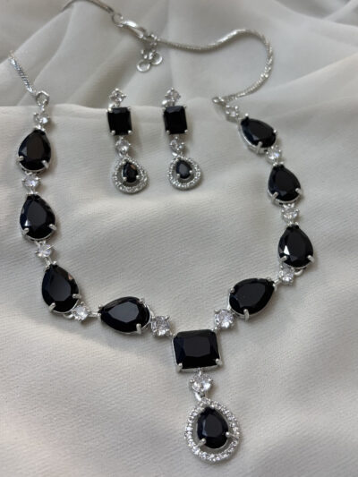 Beautiful American diamond cz necklace set