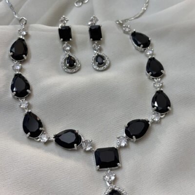 Beautiful American diamond cz necklace set