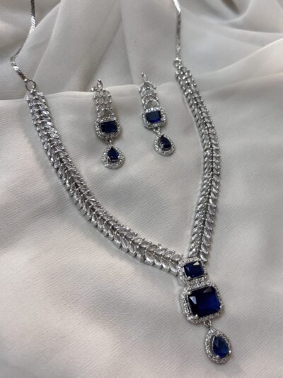 American diamond Cubic zirconia necklace set