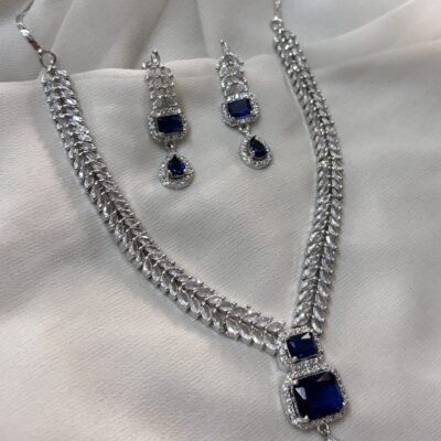 American diamond Cubic zirconia necklace set