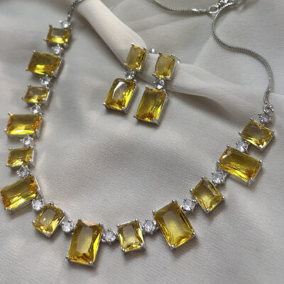 Premium quality cz necklace set