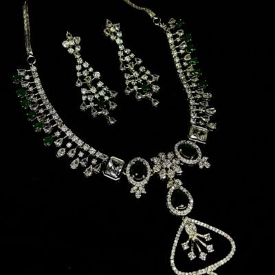 American diamond Cubic zirconia necklace set
