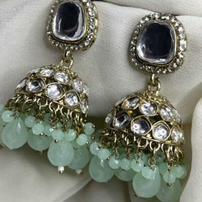 Kundan Jhumka Earrings