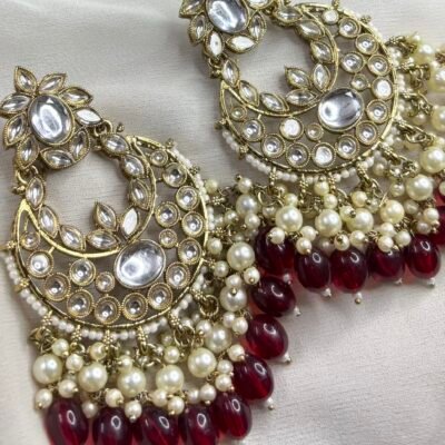Kundan Chandbali Earrings