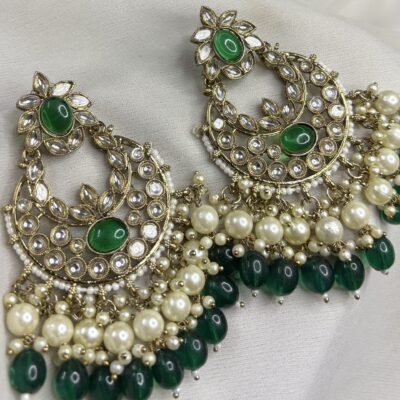 Kundan Chandbali Earrings