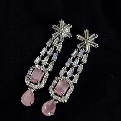 American diamond cubic zirconia earring