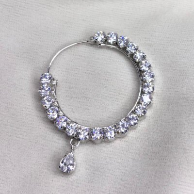 American Diamond CZ Round Piercing Nath