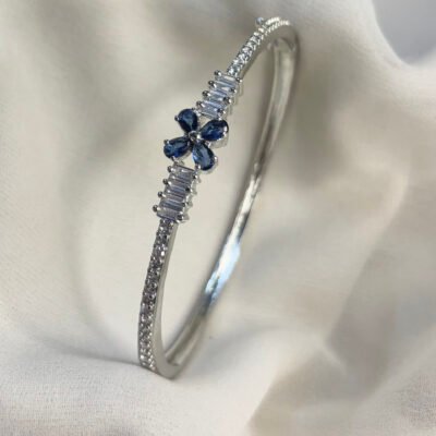Party Wear American Diamond Cubic Zirconia Kada Style Bracelet