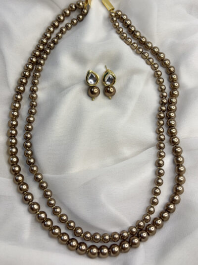 Beautiful Double Layer Pearl Mala Set