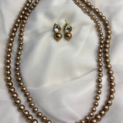 Beautiful Double Layer Pearl Mala Set