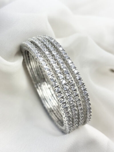 American Diamond Cubic Zirconia Bangle set