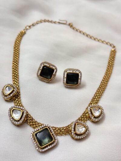 Party Wear Polki Necklace Set