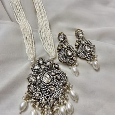 Long Moissanite Premium Quality Necklace Set