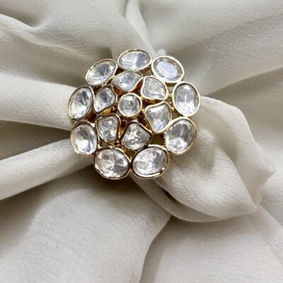 Moissanite Adjustable Cocktail Ring